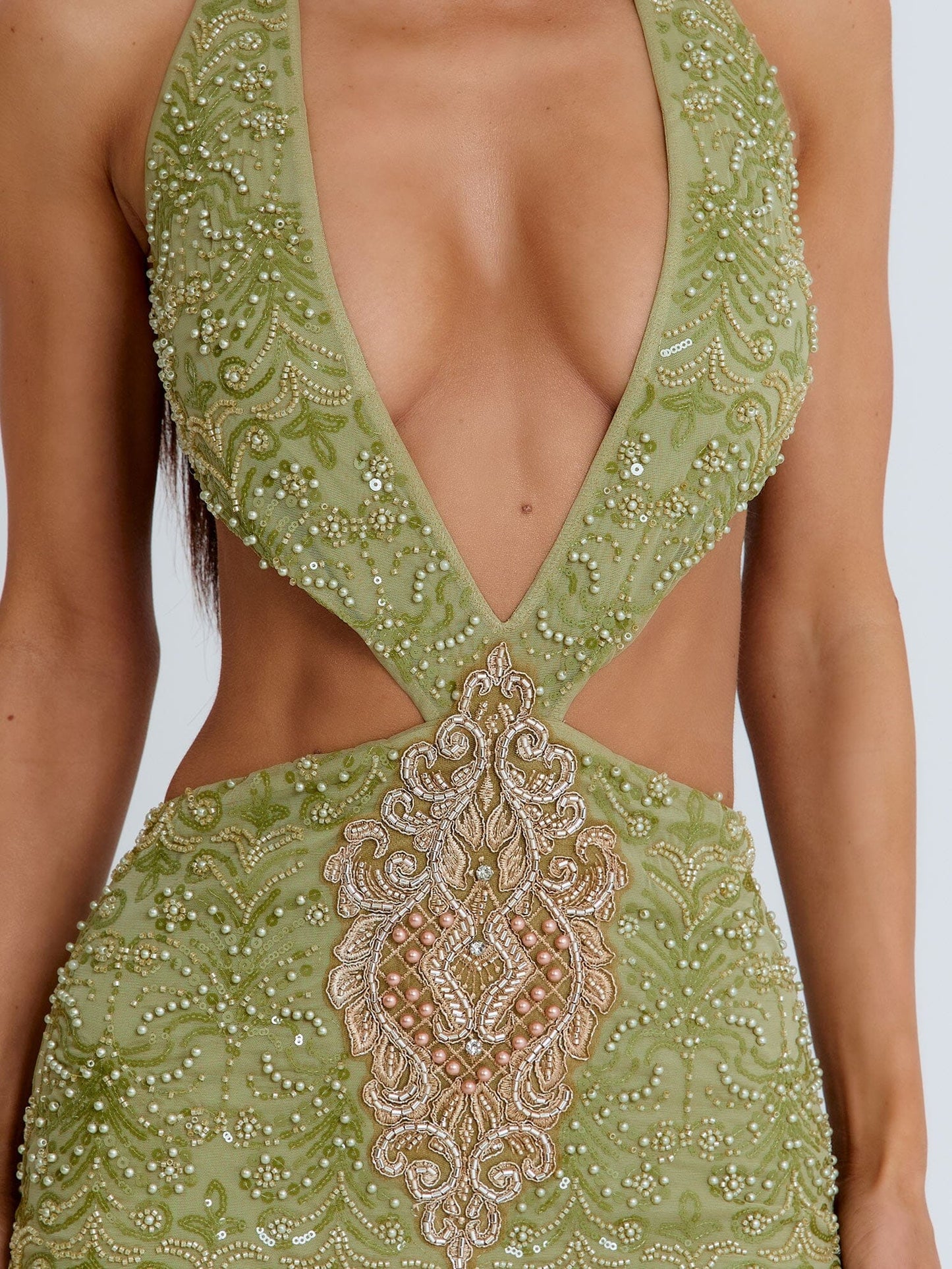 KAMARI MINI DRESS GREEN