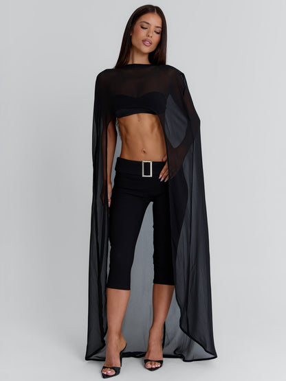 KARLEY CROP TOP BLACK