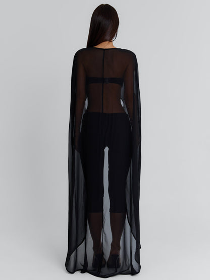 KARLEY CROP TOP BLACK