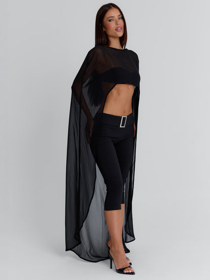 CHEYENE CAPRI PANTS BLACK
