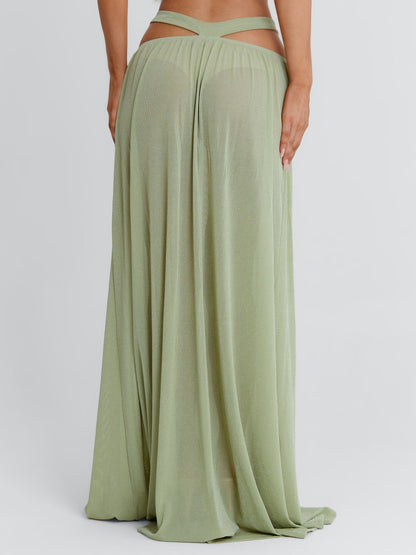 KAYLEY MAXI SKIRT SAGE