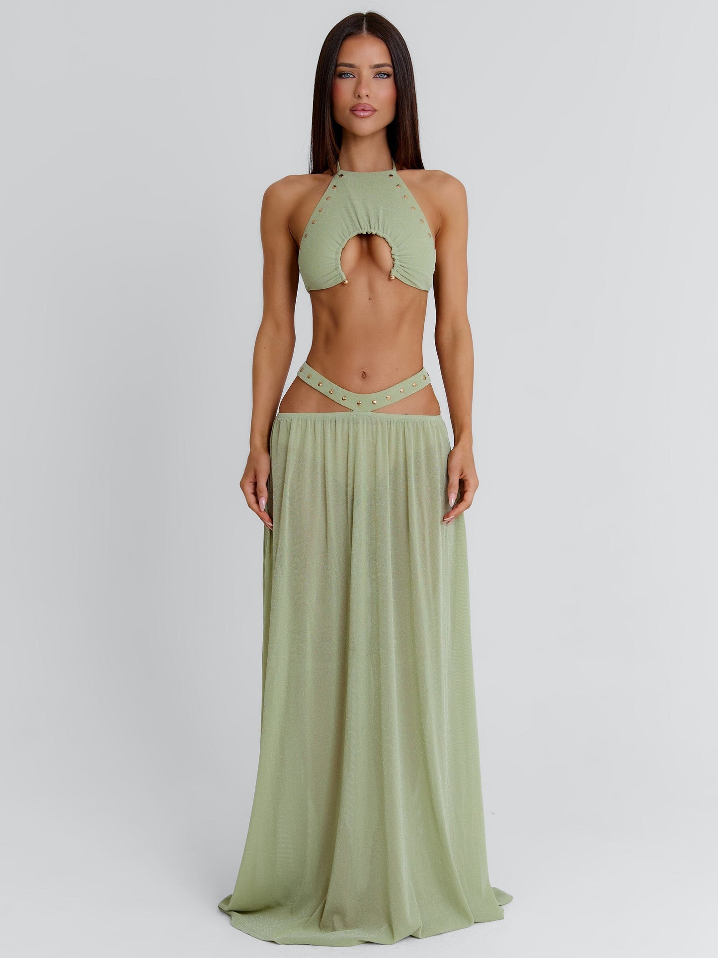 KAYLEY MAXI SKIRT SAGE