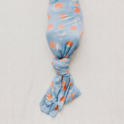 Knit Swaddle Blanket - Clementine