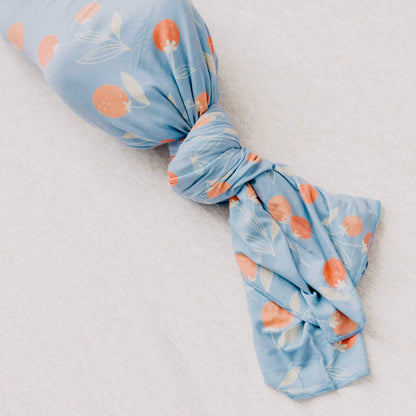Knit Swaddle Blanket - Clementine