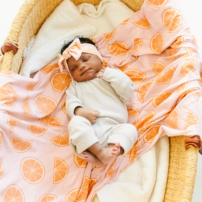 Knit Swaddle Blanket - Cutie