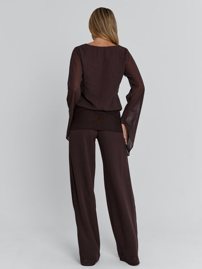 LENNA PANT CHOCOLATE