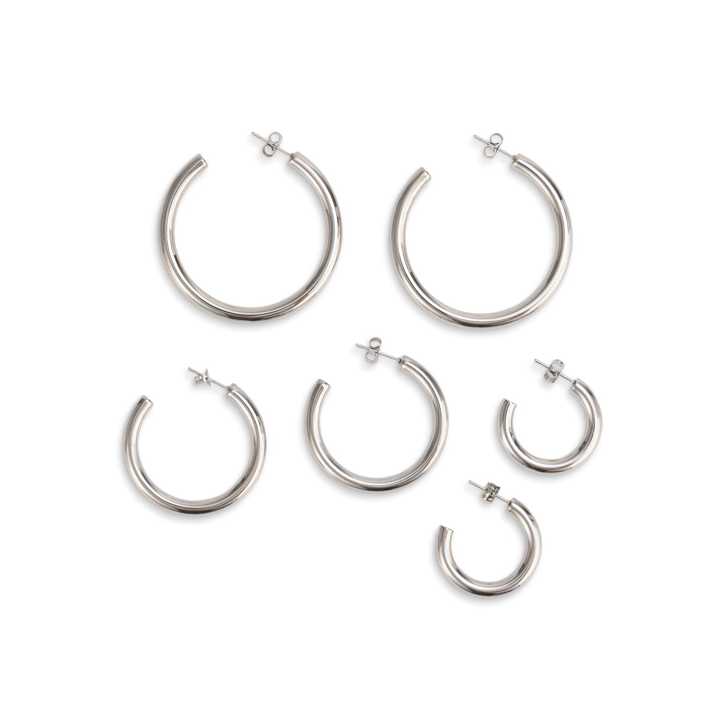 LIOR 3 PAIR EARRING SET SILVER