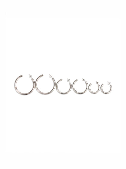 LIOR 3 PAIR EARRING SET SILVER