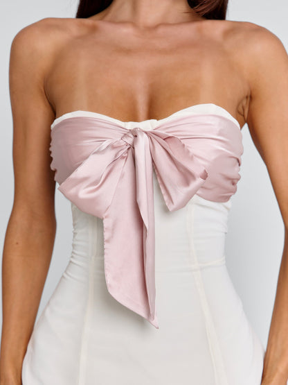 LOVETA MINI DRESS IVORY