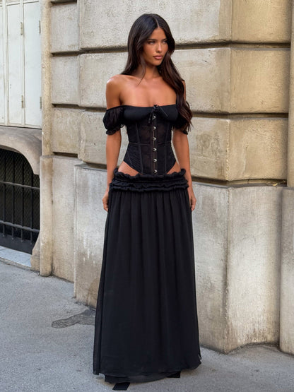 LUBELA CORSET TOP BLACK