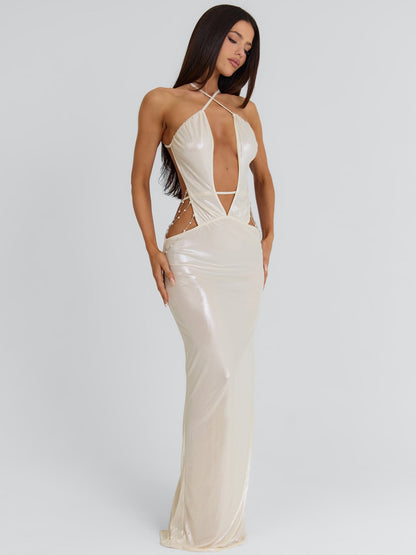 MADDISON MAXI DRESS GOLD
