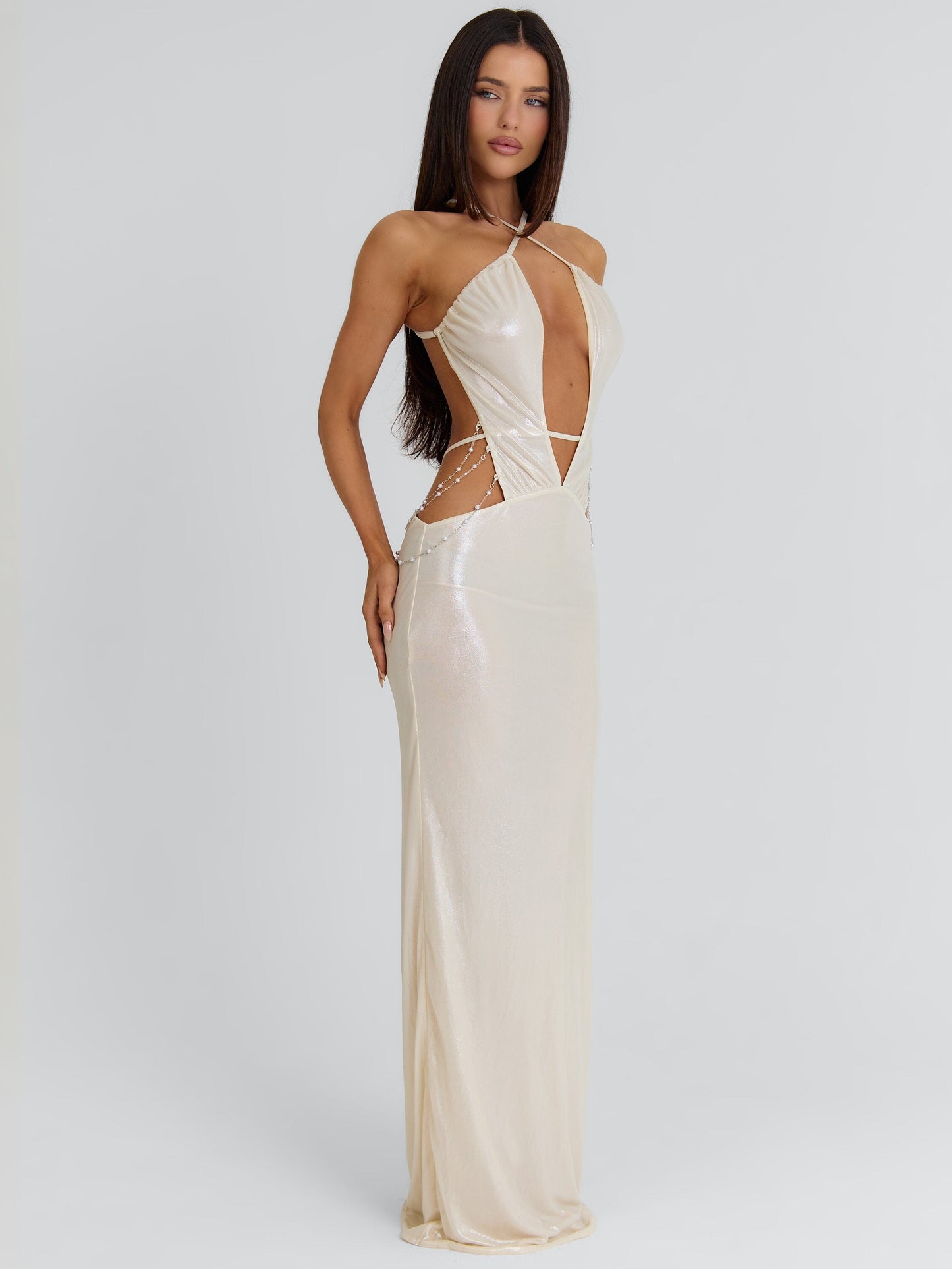 MADDISON MAXI DRESS GOLD
