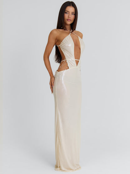 MADDISON MAXI DRESS GOLD