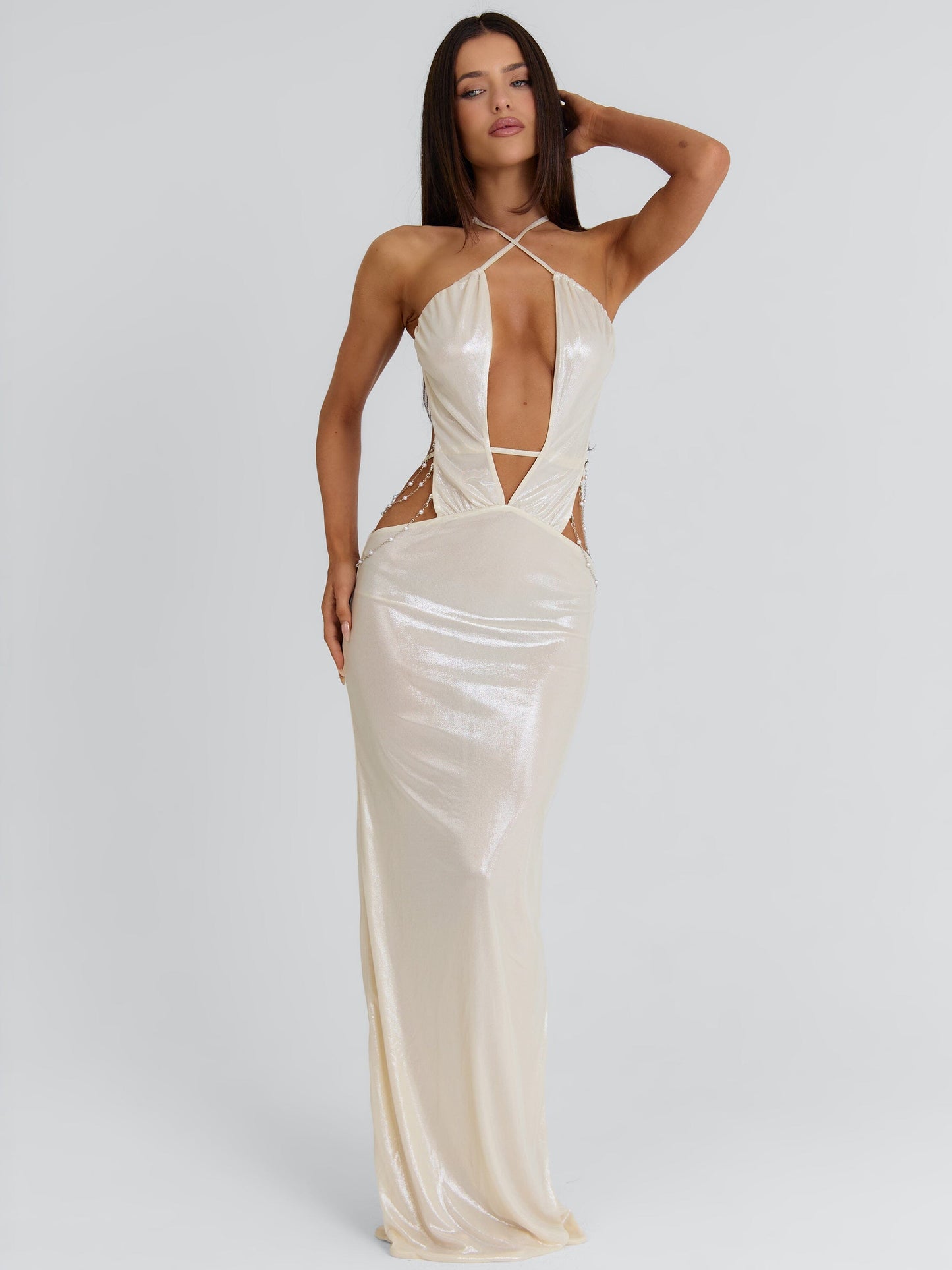 MADDISON MAXI DRESS GOLD