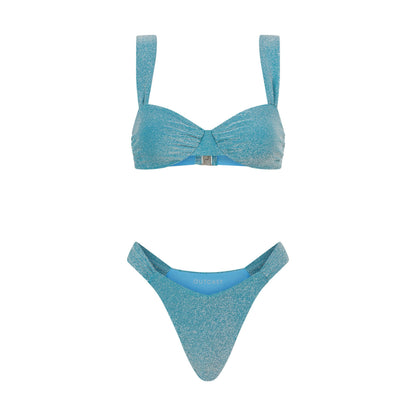 MALTA TOP TEAL SHIMMER