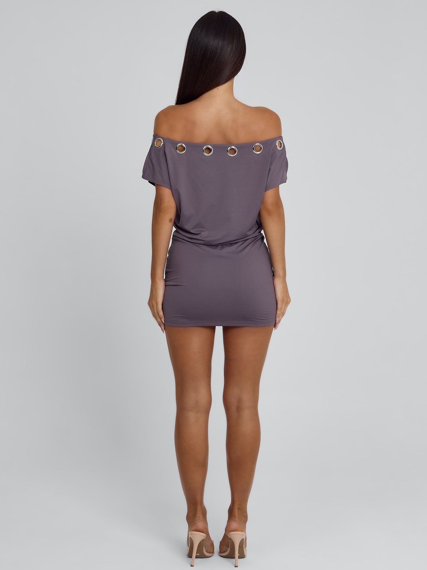 MARCY MINI DRESS MAUVE