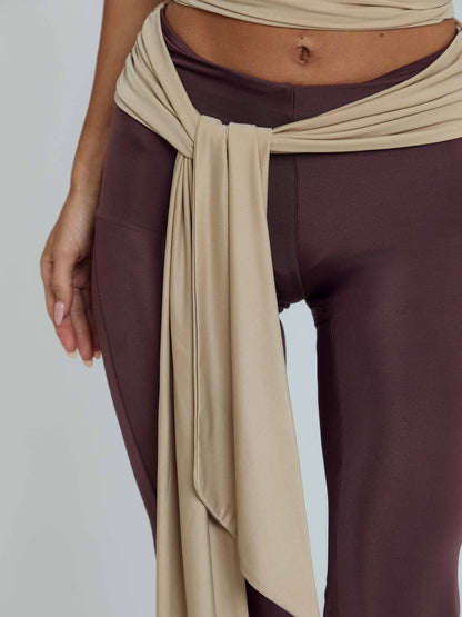 MINNA PANT BROWN TAN