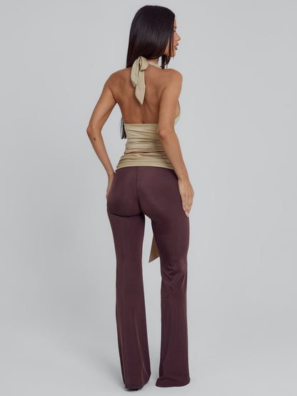 MINNA PANT BROWN TAN