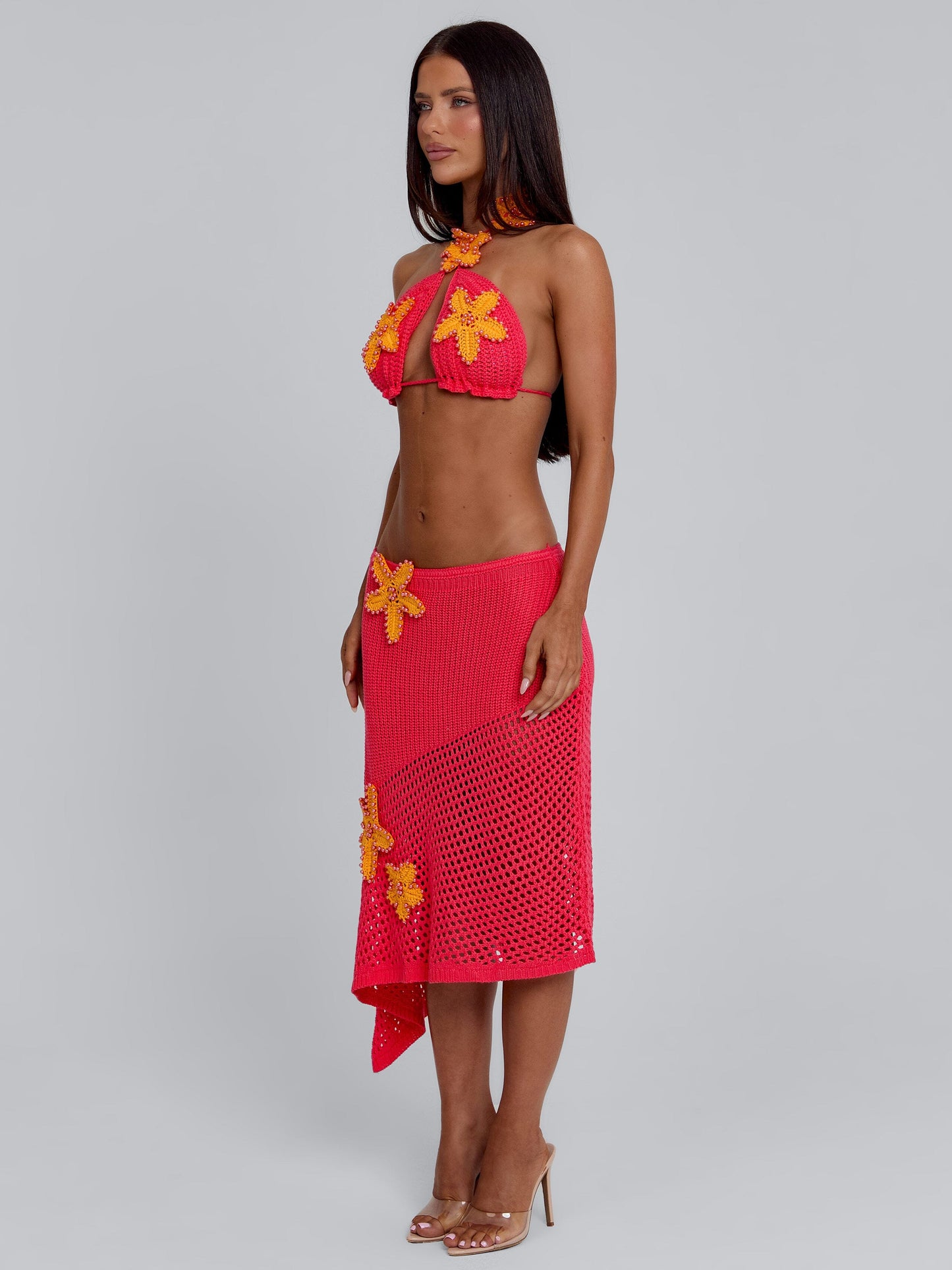 NATALIE SKIRT CORAL