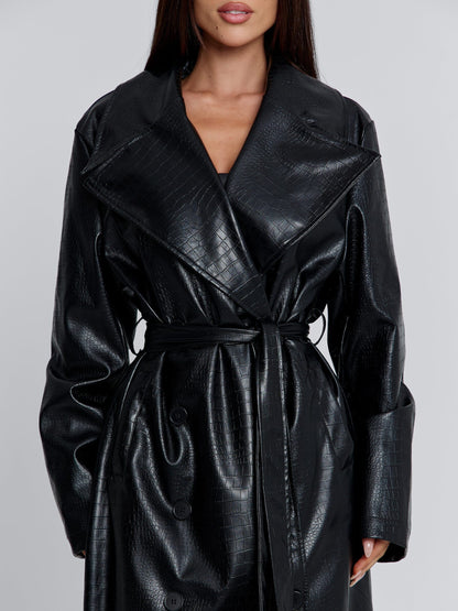 NOLITA TRENCH COAT BLACK