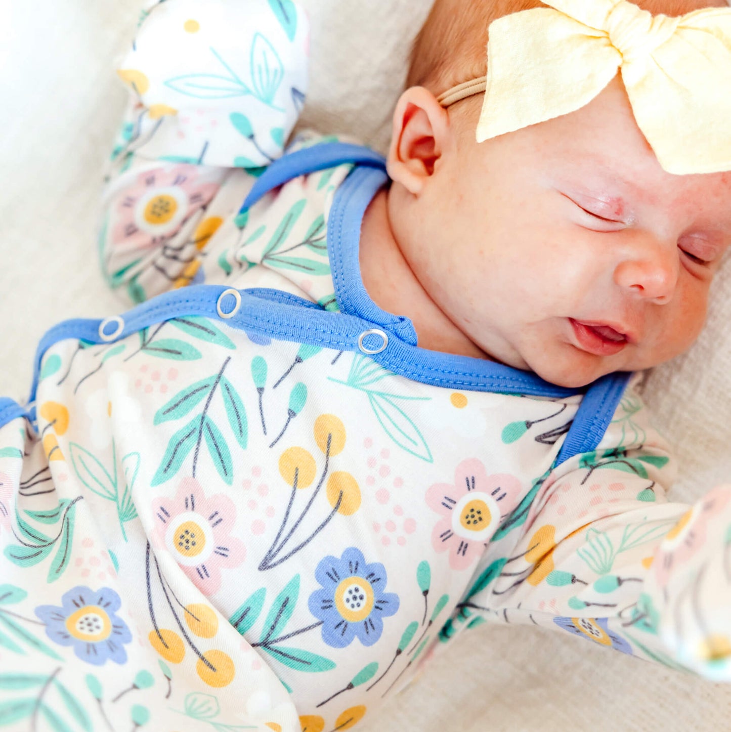Newborn Knotted Gown - Clara