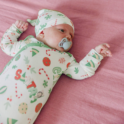 Newborn Knotted Gown - Elf