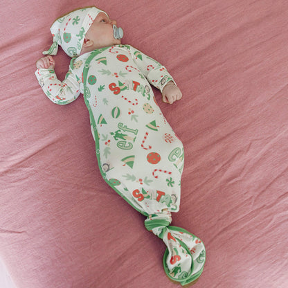 Newborn Knotted Gown - Elf