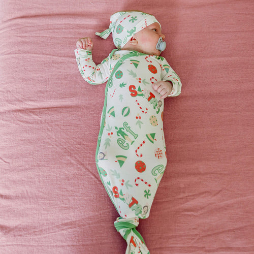 Newborn Knotted Gown - Elf