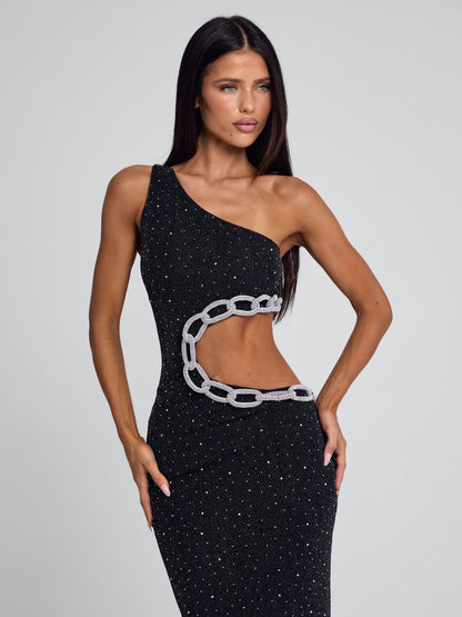 OMRAE MAXI DRESS BLACK