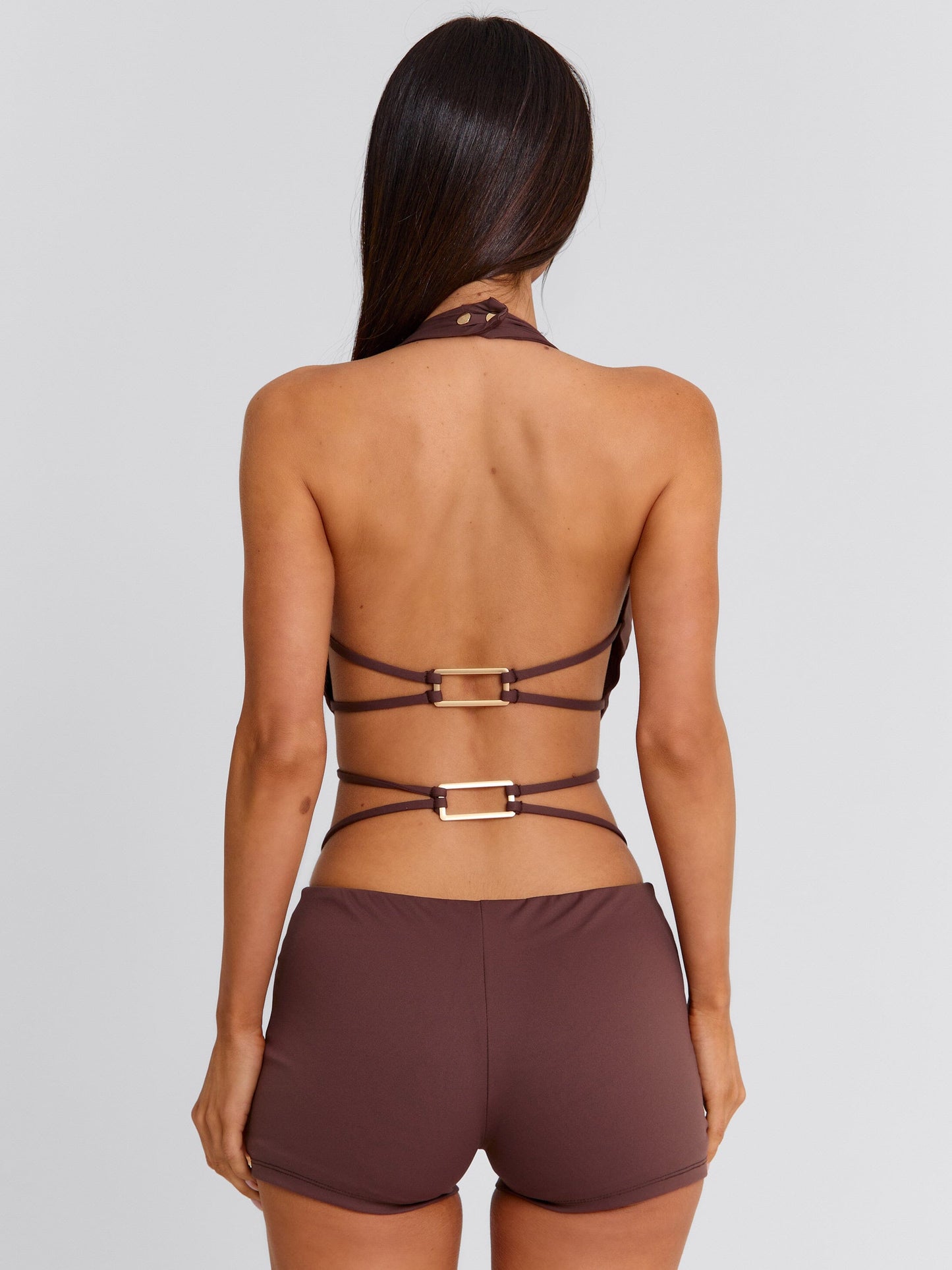 PAISLEI PLAYSUIT BROWN