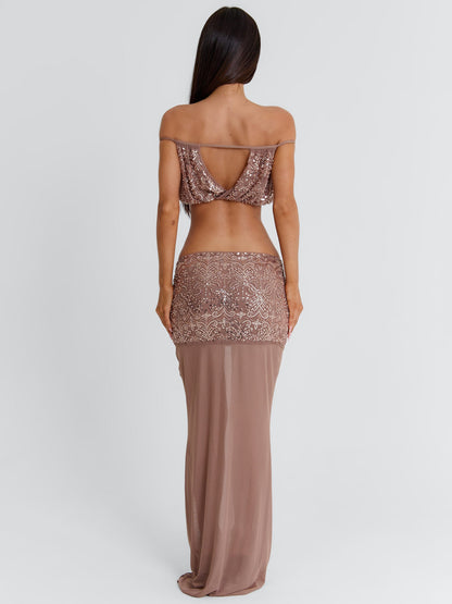PATIENCE CROP TOP TAUPE