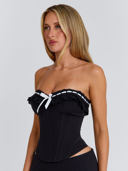 SAPHIA TOP BLACK