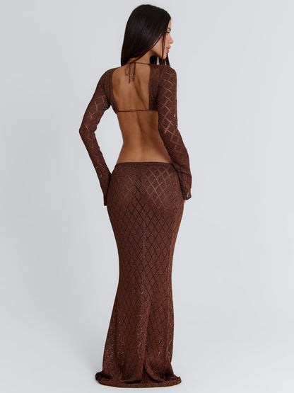SIERA MAXI SKIRT BRONZE