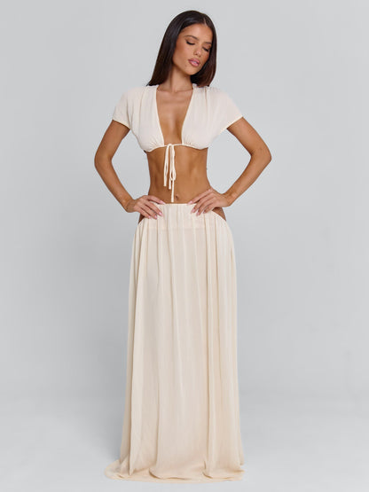 SOLEIA MAXI SKIRT CREAM