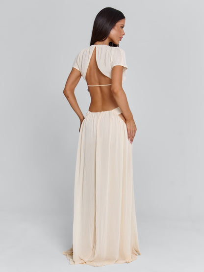 SOLEIA MAXI SKIRT CREAM