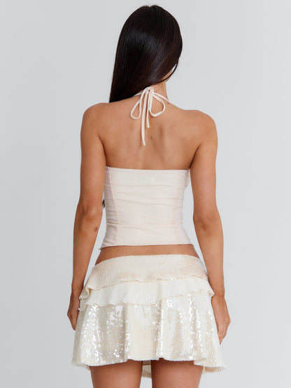 SONYA CORSET TOP IVORY