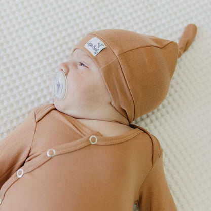 Top Knot Hat - Pecan