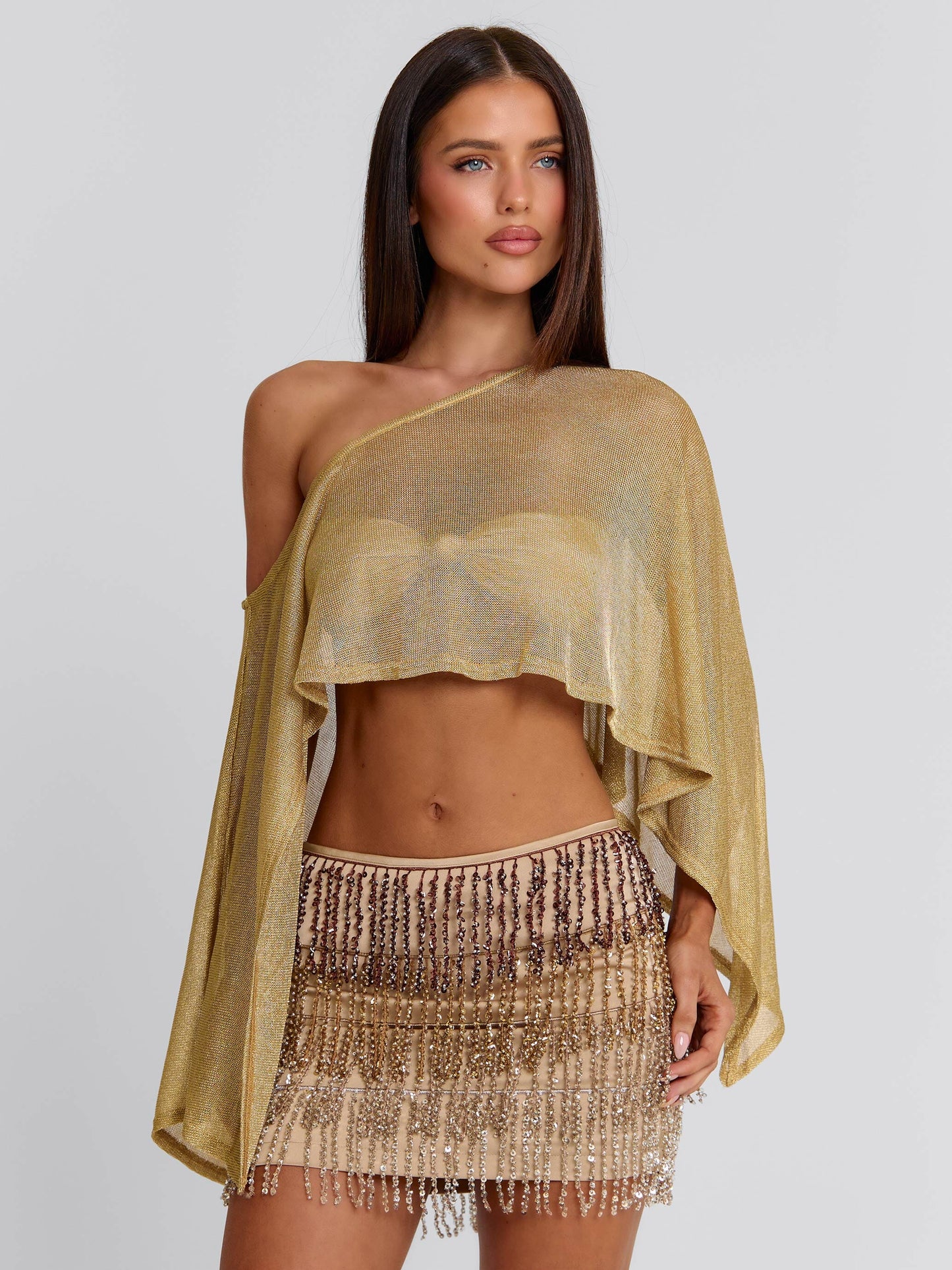 VALINA MINI SKIRT GOLD