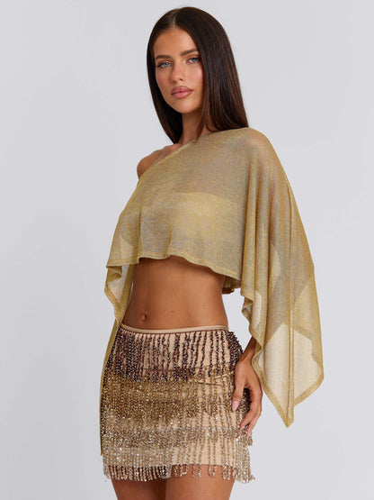 VALINA MINI SKIRT GOLD