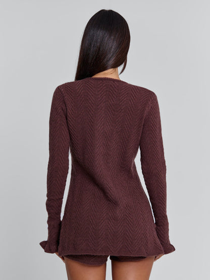 VELMA TOP CHOCOLATE