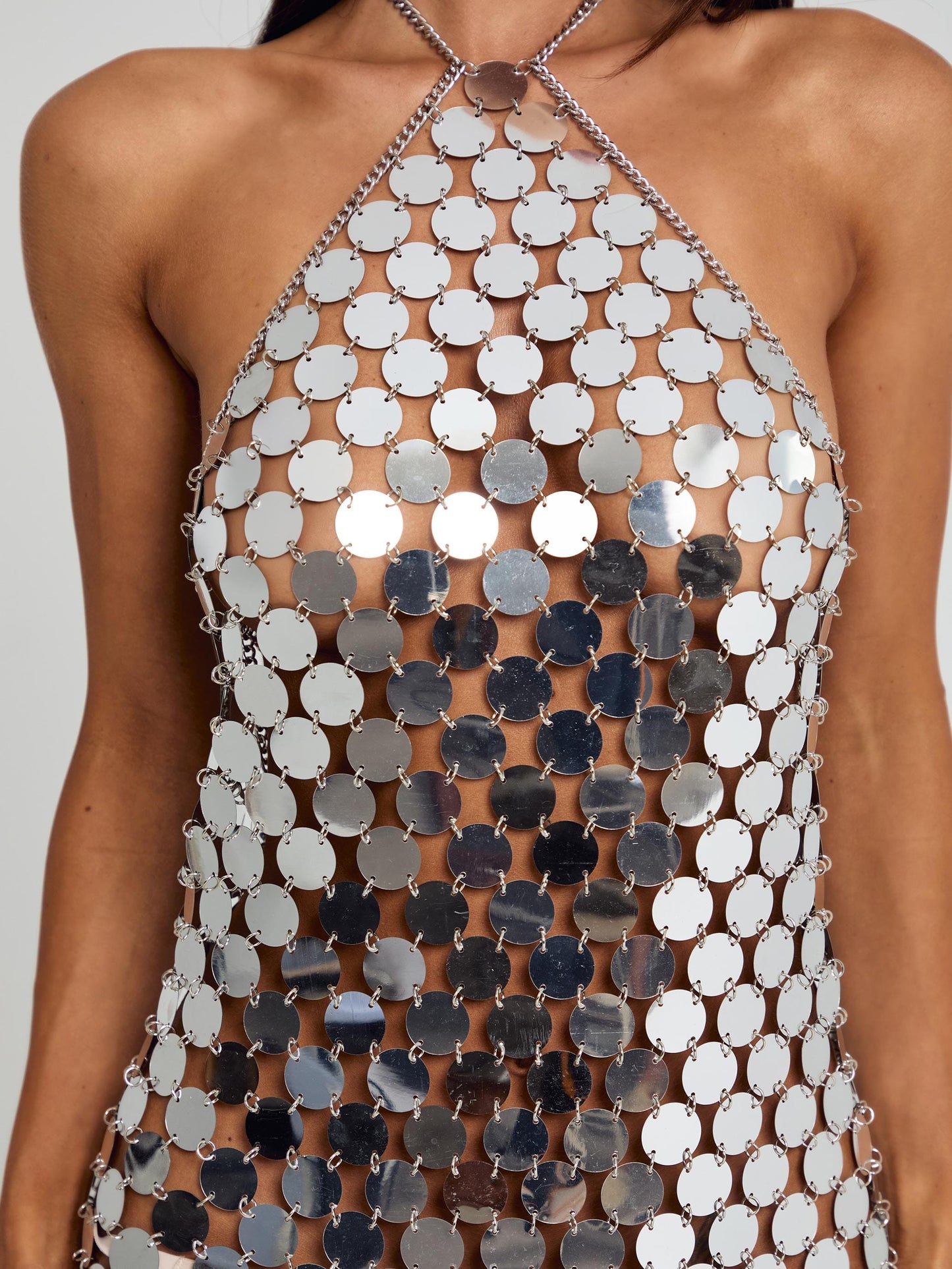 VIONNA MINI DRESS SILVER