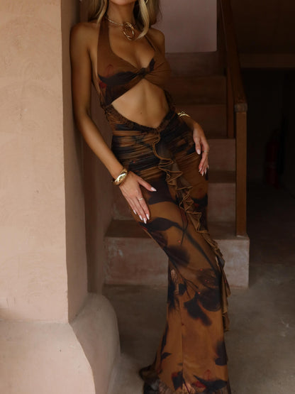 VIVIENE MAXI DRESS AMARA CINNAMON