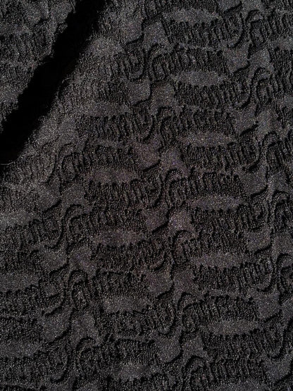 VALENCIA ONE PIECE BLACK TOWELLING
