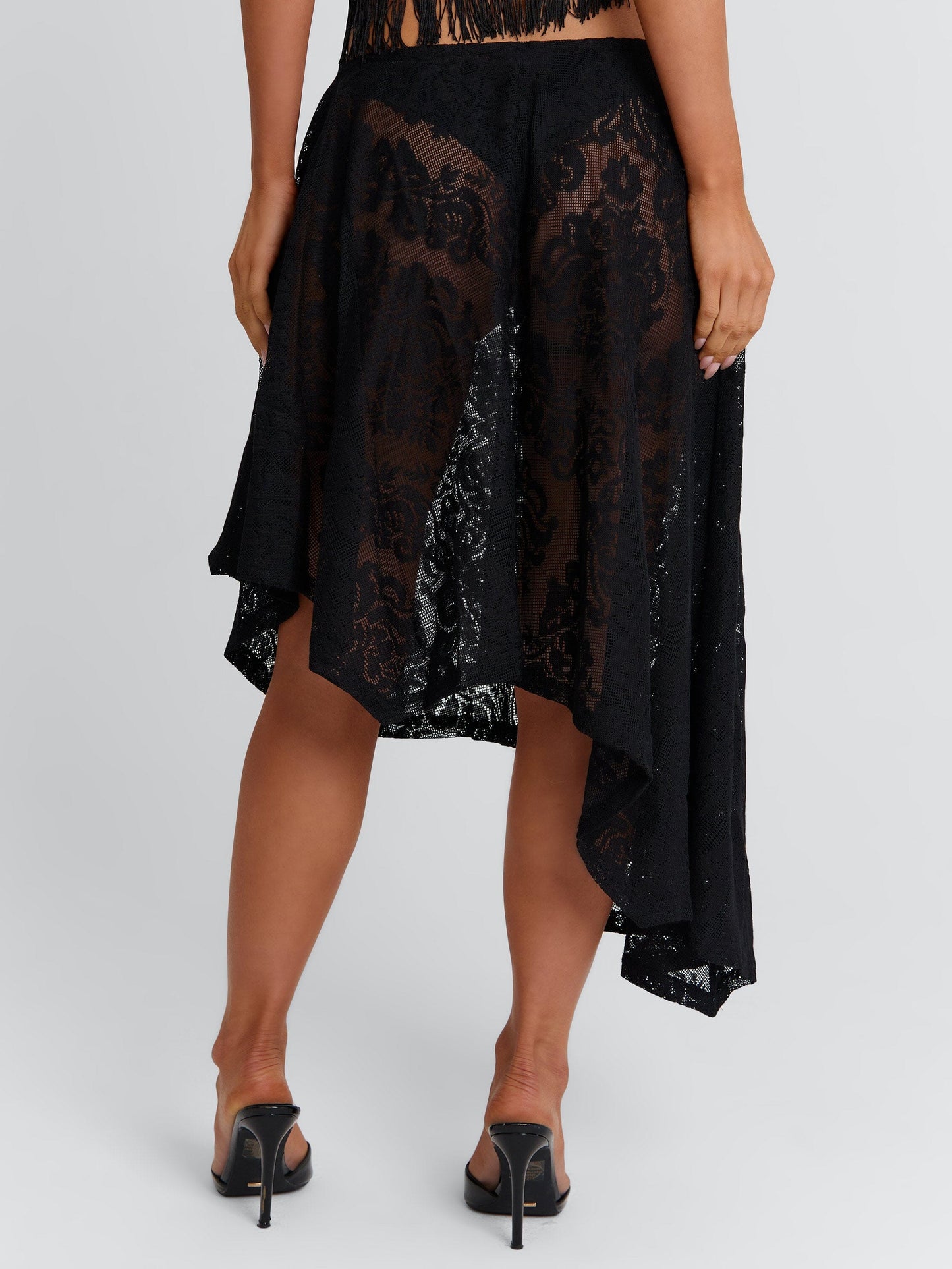 XIMENA MIDI SKIRT BLACK