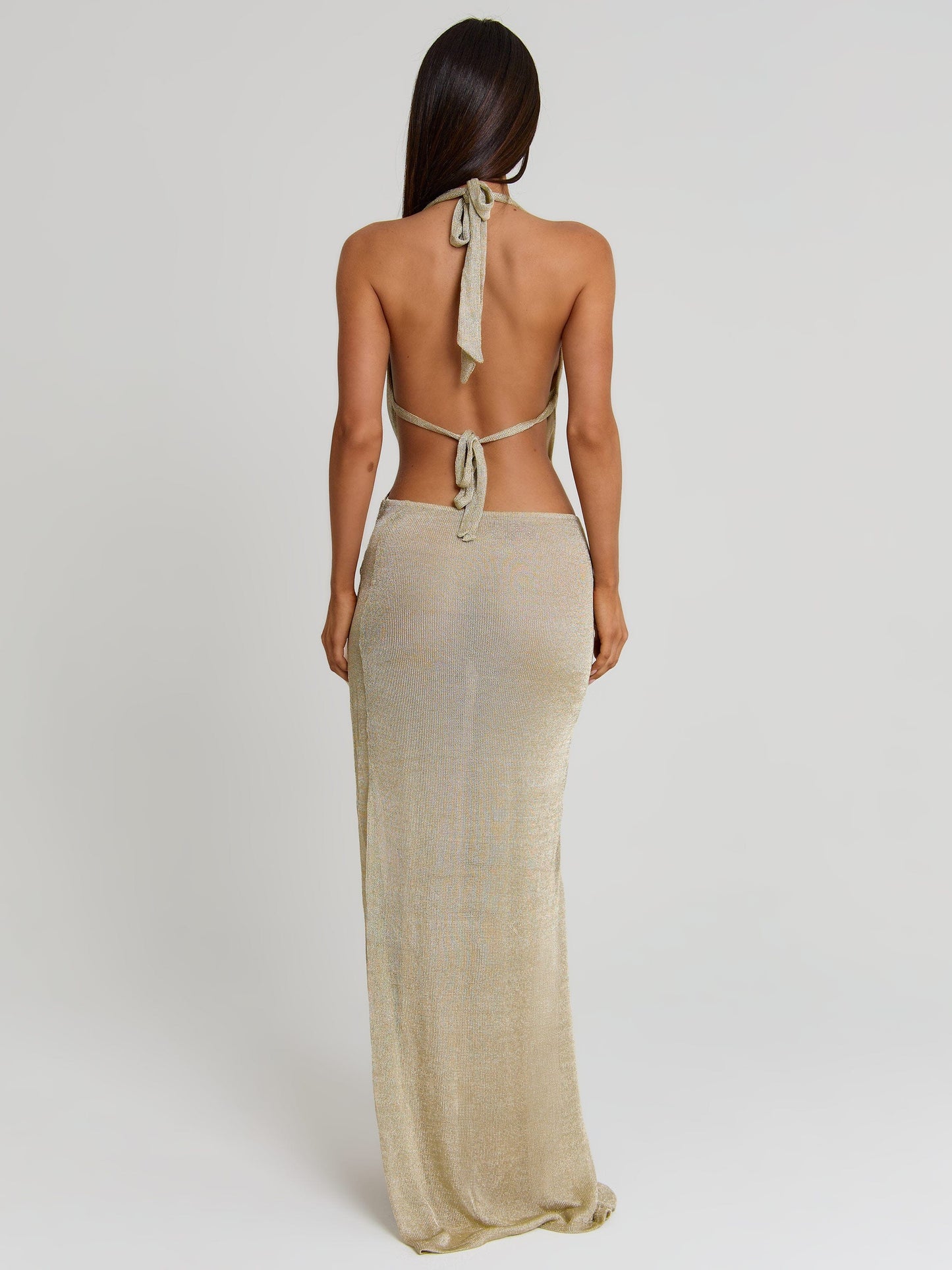 YASMINA MAXI DRESS GOLD