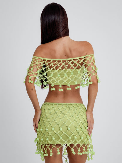 YVON MINI SKIRT GREEN