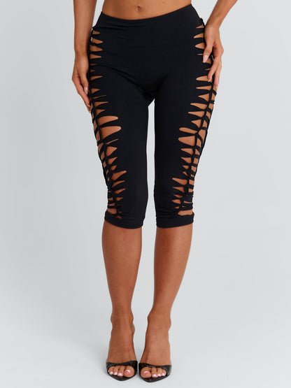 ZHERA CAPRI PANTS BLACK