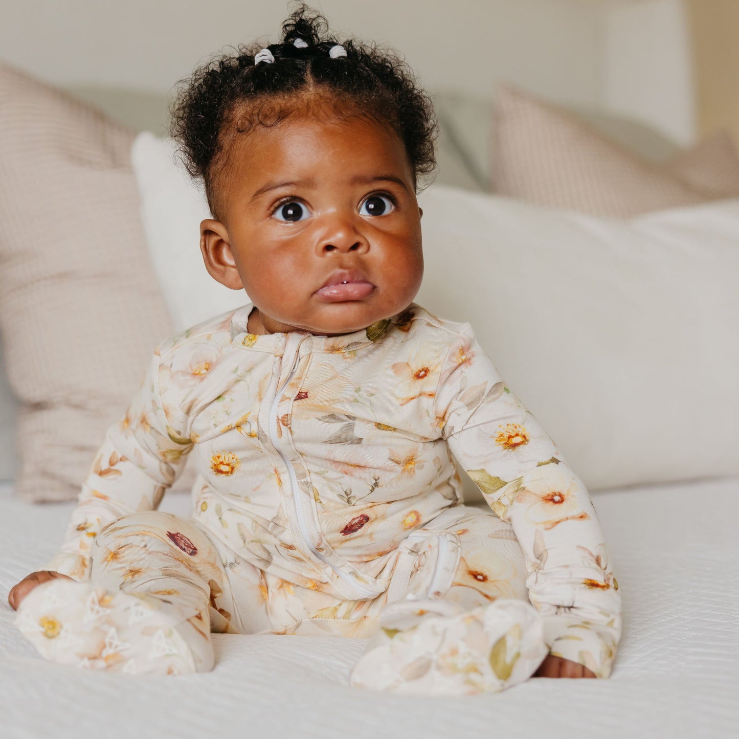 Bamboo Zip-Up Footie Pajama - Angelique