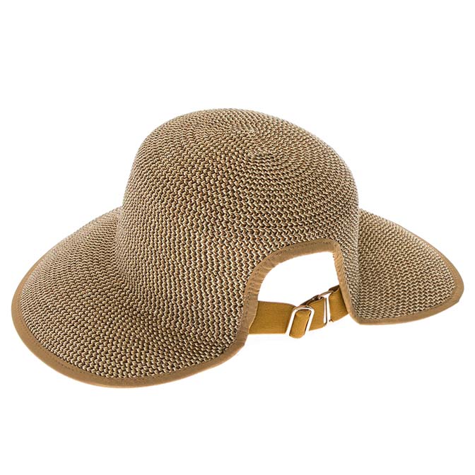 Adjustable Size Hat for Ponytails - Boardwalk Style Facesaver Hat Boardwalk Style Hats DA1367-BLK Brown Tweed OS
