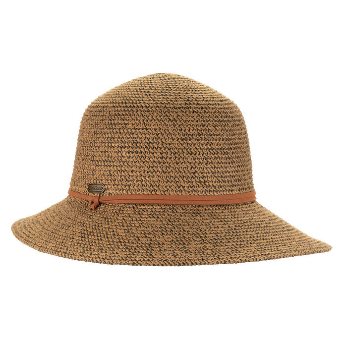 Asymmetrical Brim Sun Hat with Chin Strap - Sun 'N' Sand Hat Wide Brim Hat Sun N Sand Hats